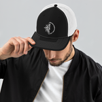 CGL Black & White Trucker Cap